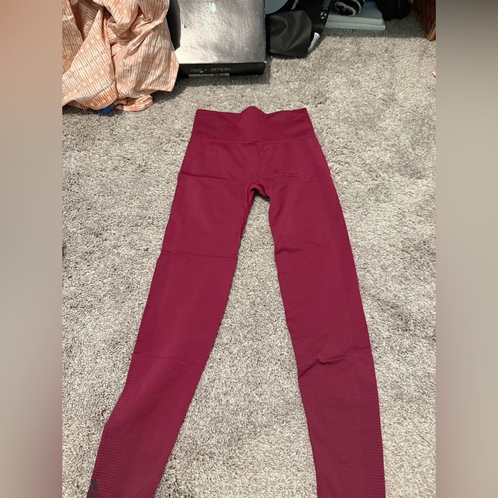 dark pink adidas leggings